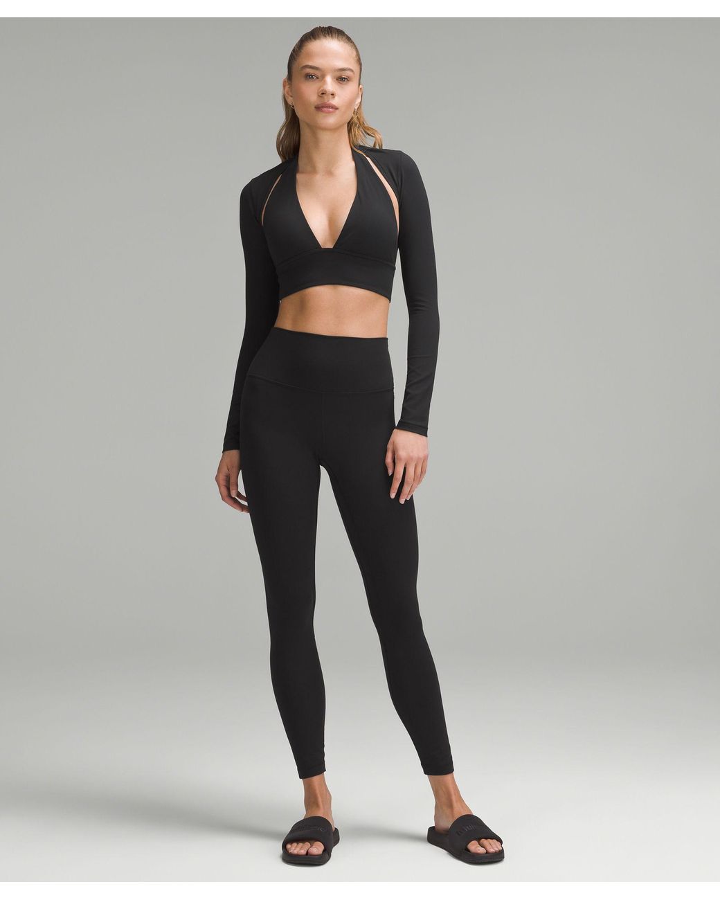 lululemon – Nulu Long-Sleeve Yoga Shrug – – Size 18 in Black