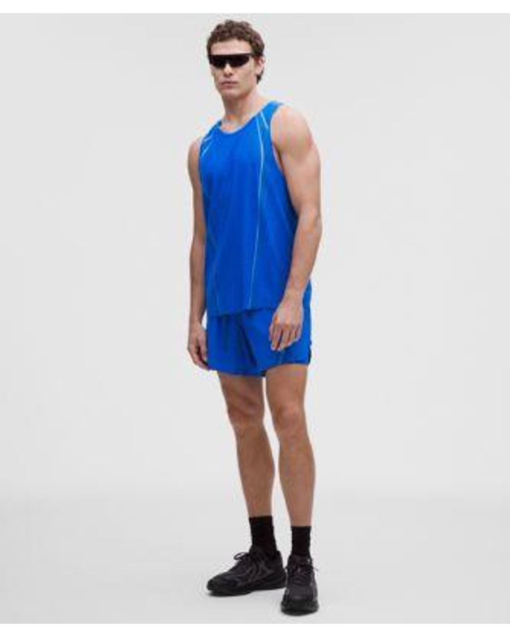 lululemon athletica Blue Fast And Free Airflow Running Short 6" for men