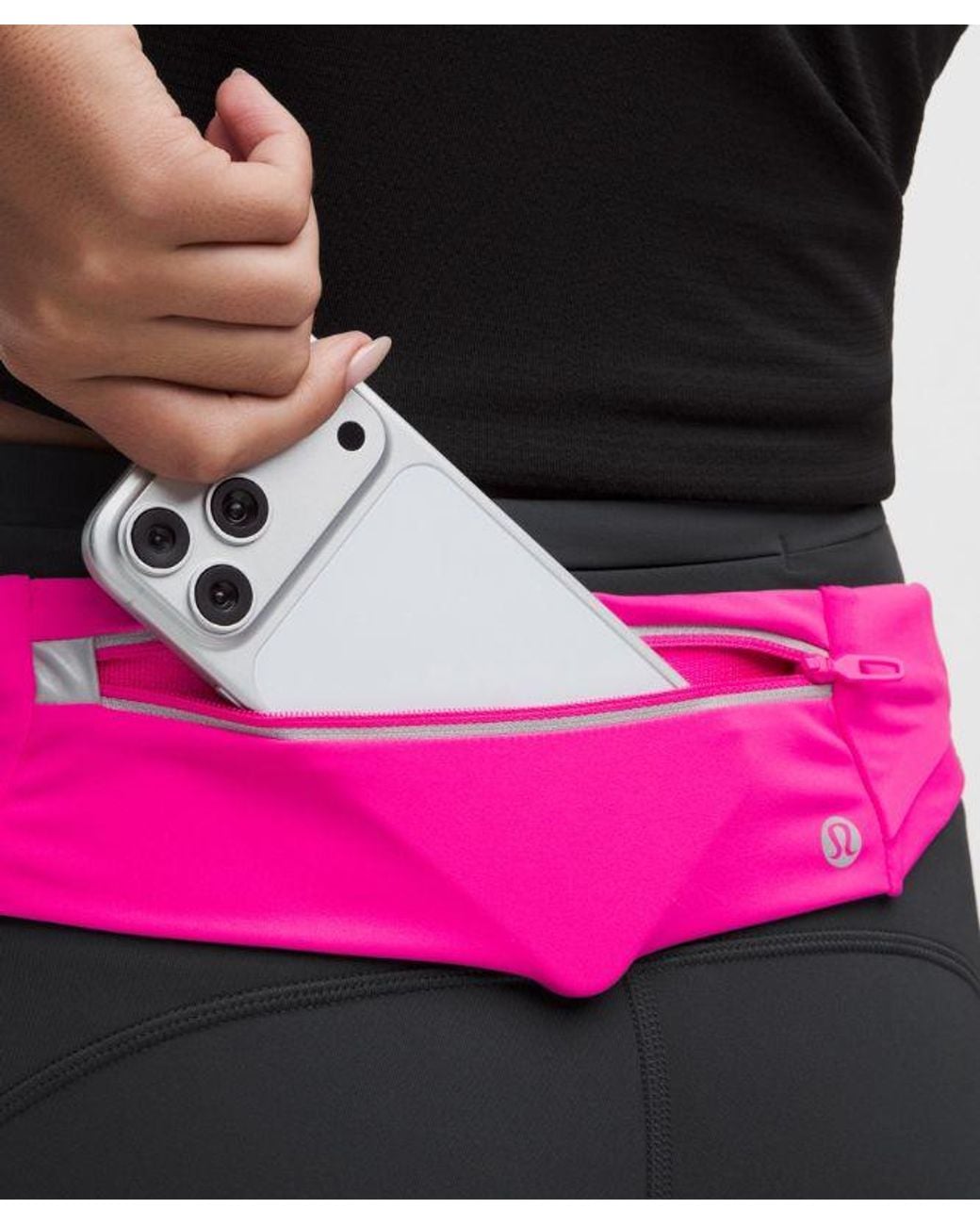 lululemon athletica Pink – Fast And Free Running Belt – – Size Large/Xl