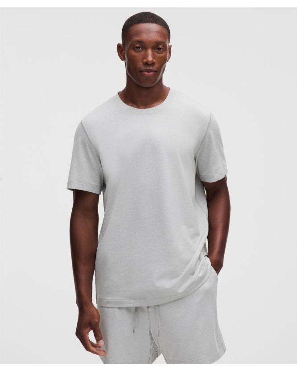 lululemon athletica White – Soft Jersey Short-Sleeve Shirt – – Size Large for men