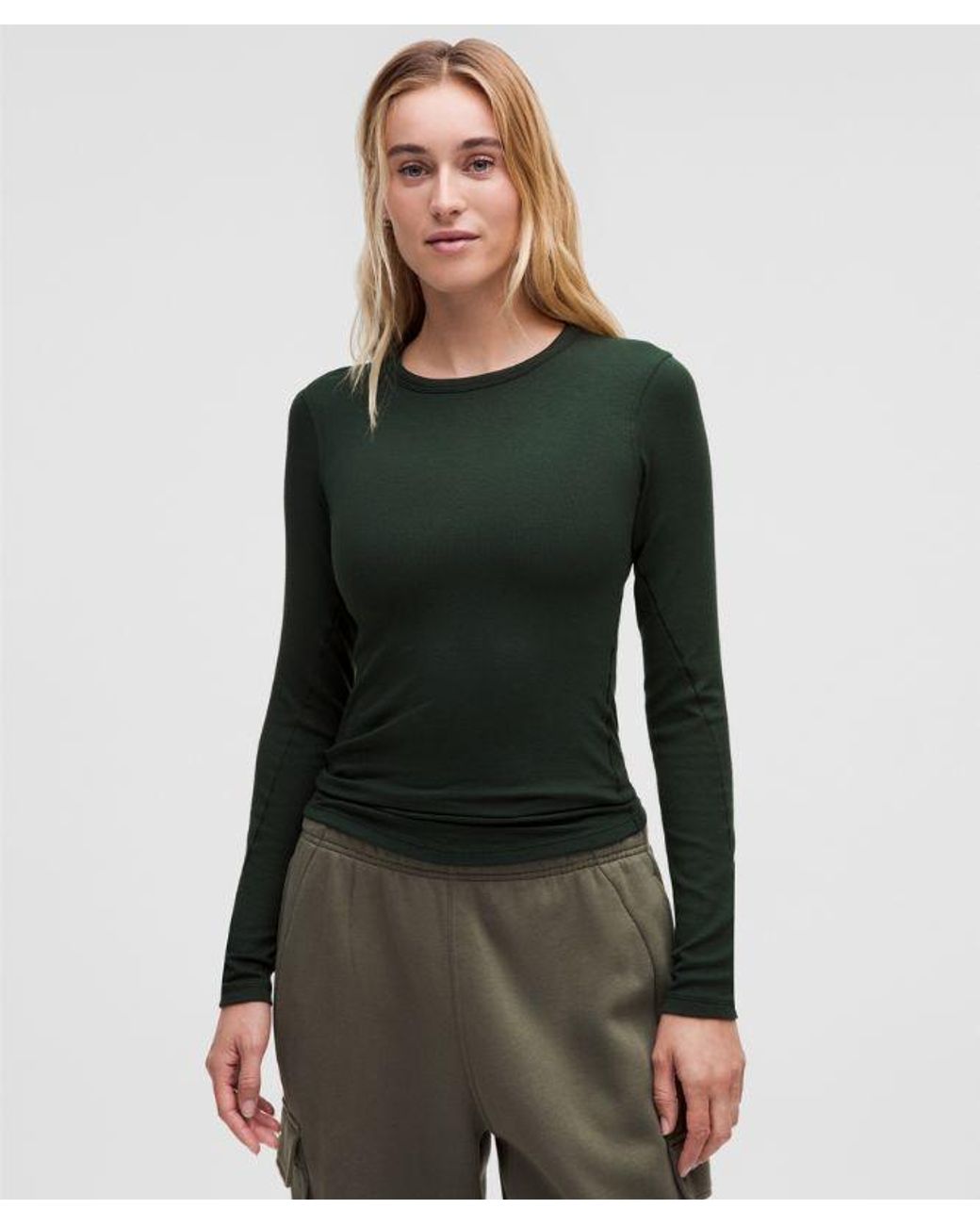 lululemon athletica Green Hold Tight Long-Sleeve Shirt