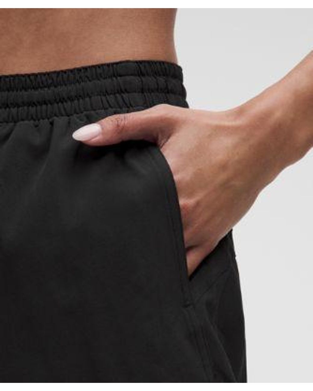 lululemon athletica Black Pace Rival High-Rise Short 3"