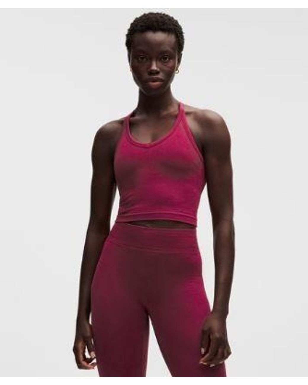 lululemon athletica Red – Get Low Cross-Back Training Tank Top Light Support, B/C Cup – – Size Large