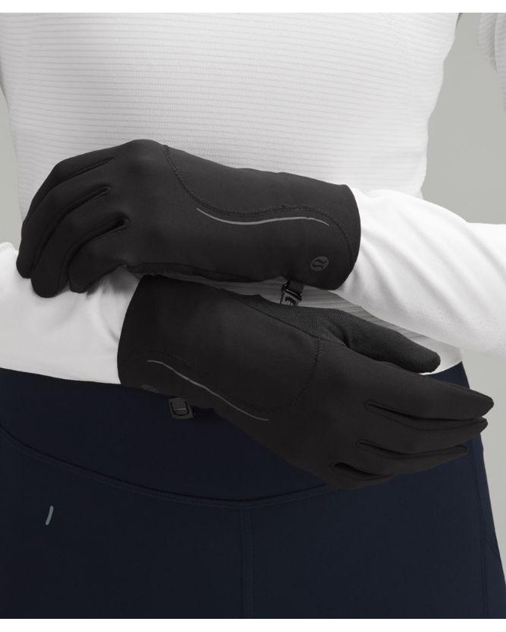 lululemon athletica Fast And Free Running Gloves - Color Black - Size Xs/s