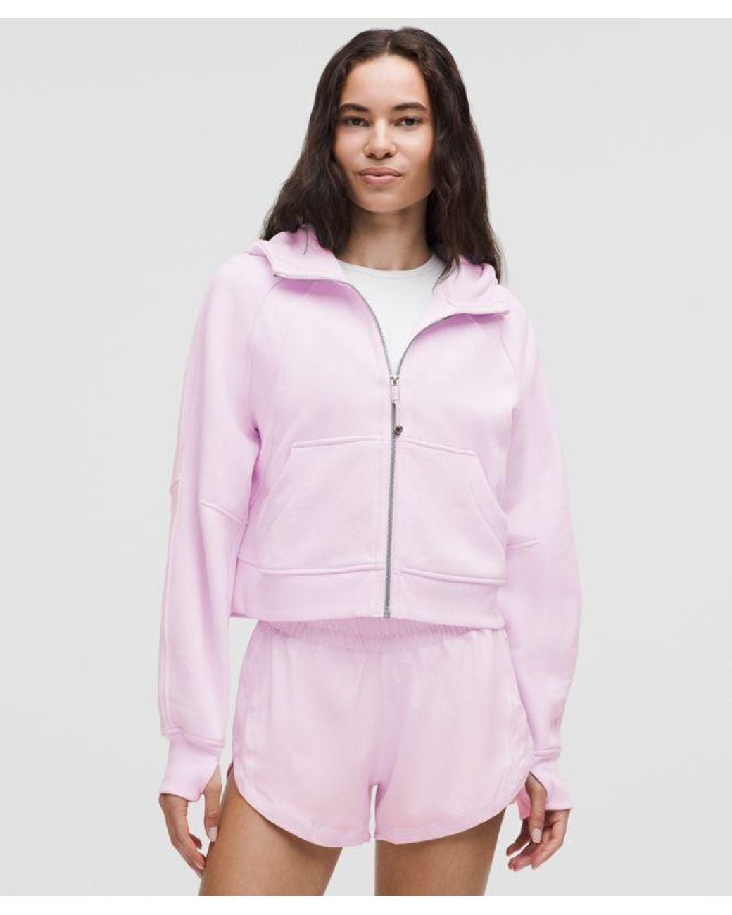 lululemon – Scuba Oversized Full-Zip Hoodie – – Size 6 in Pink