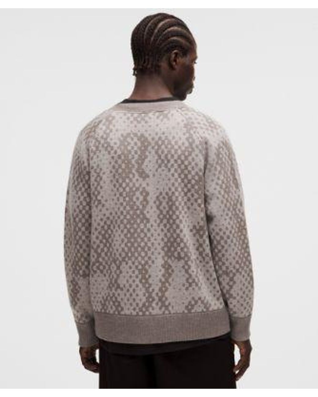 lululemon athletica Gray Merino Wool Cardigan for men