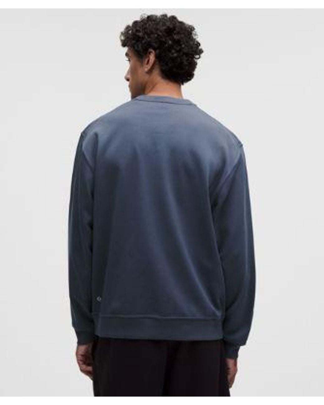 lululemon athletica Blue – Grand Standard Long-Sleeve Crew Sweatshirt – – Size Large for men