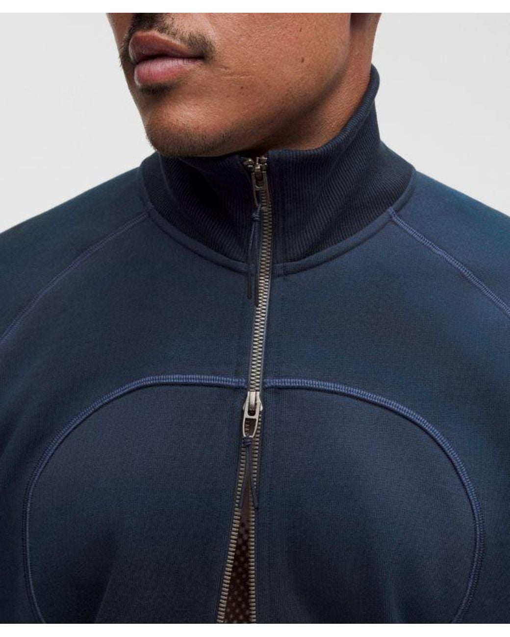 lululemon athletica Blue – Faded French Terry Full-Zip Jacket Slnsh Collection – – Size Large for men