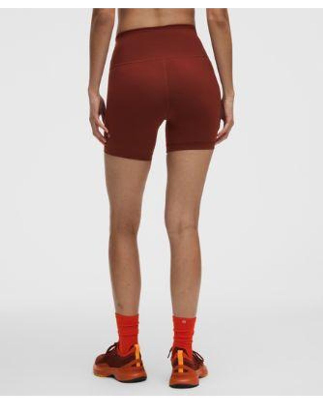 lululemon athletica Red Wunder Train No Line High-Rise Short 6"