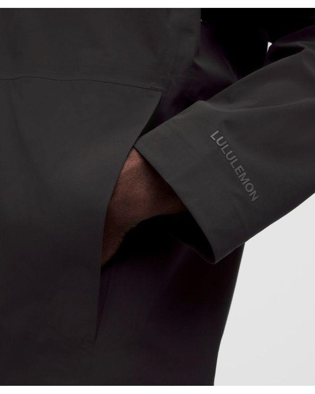 lululemon athletica Black Stretch Glyde Waterproof Jacket for men