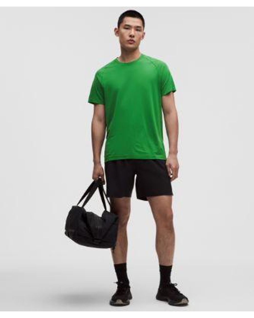 lululemon athletica Green Metal Vent Tech Short-Sleeve Shirt for men