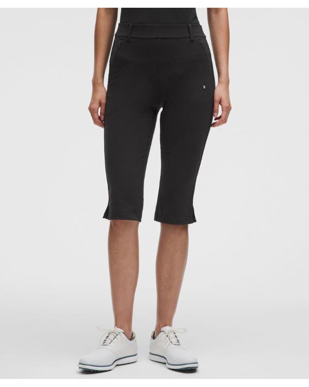 lululemon athletica Black – High-Rise Golf Pull-On Cropped Pants – 16" – – Size Medium