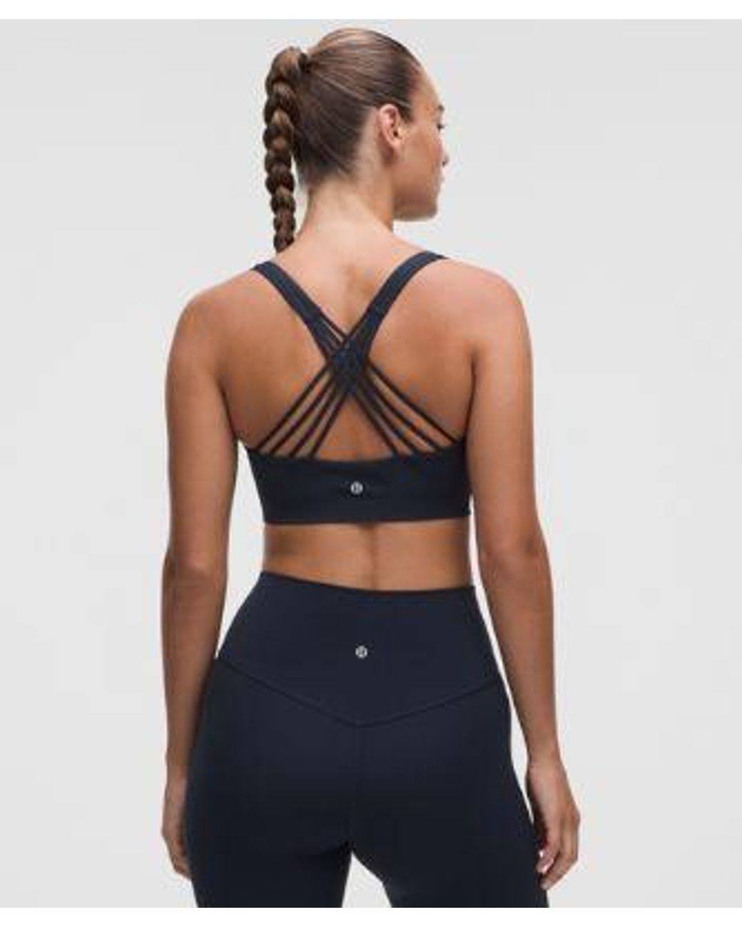 lululemon athletica Blue Flexyflex Strappy Yoga Bra