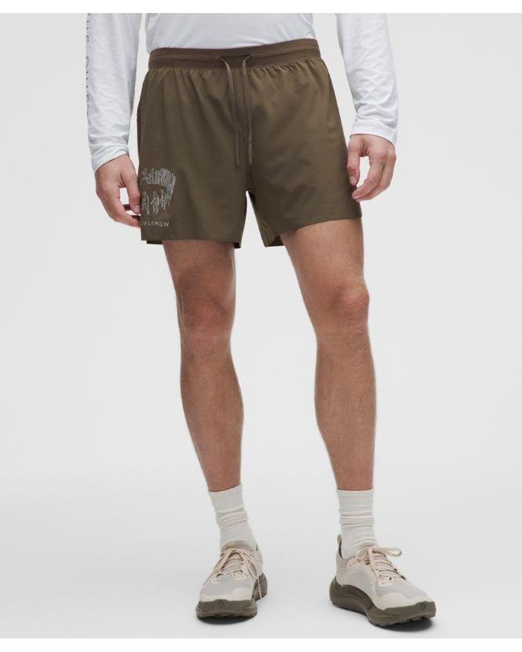 lululemon athletica Brown – X Geoff Mcfetridge Fast And Free Lined Running Shorts – 5" – – Size Large for men