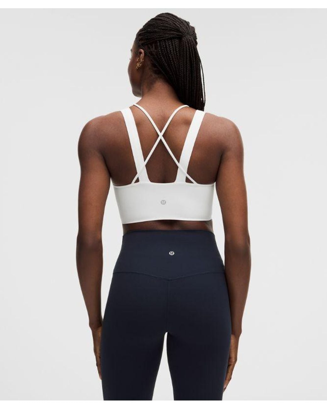 lululemon athletica Blue – Like A Cloud Longline Sports Bra Light Support, D/Dd Cup – – Size 14