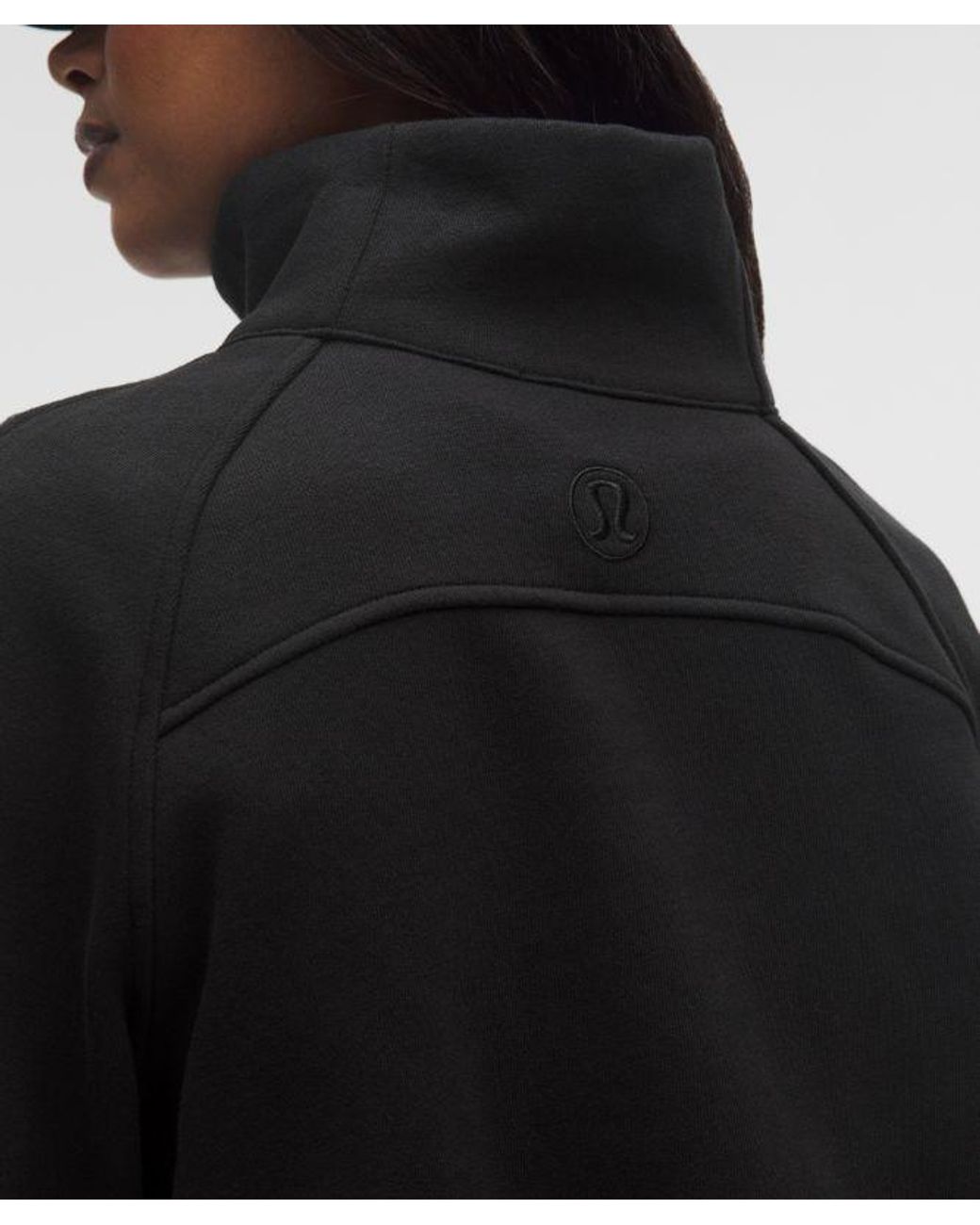 lululemon athletica Black – Scuba Oversized Funnel-Neck Half Zip Sweatshirt Long – – Size 6