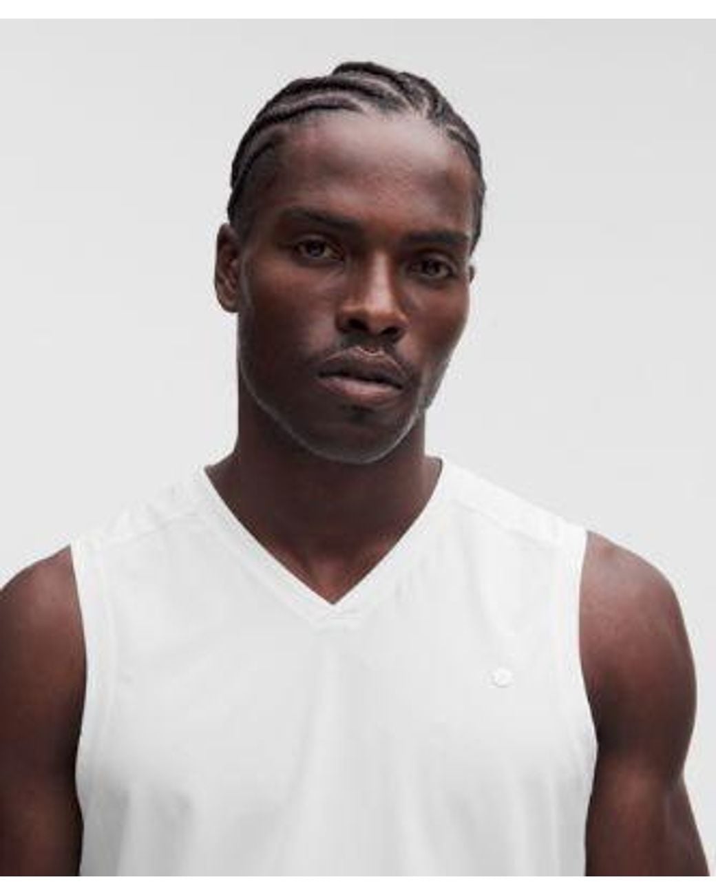 lululemon athletica White Pique Mesh-Panel Sleeveless Tennis Shirt for men