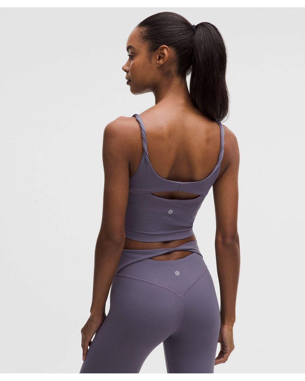 lululemon Align Twist-Strap Cropped Tank Top in Blue | Lyst