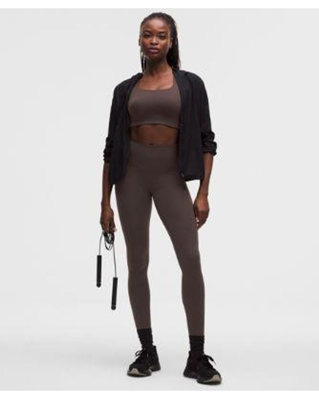 lululemon athletica Brown Ultralu Square-Neck Workout Bra