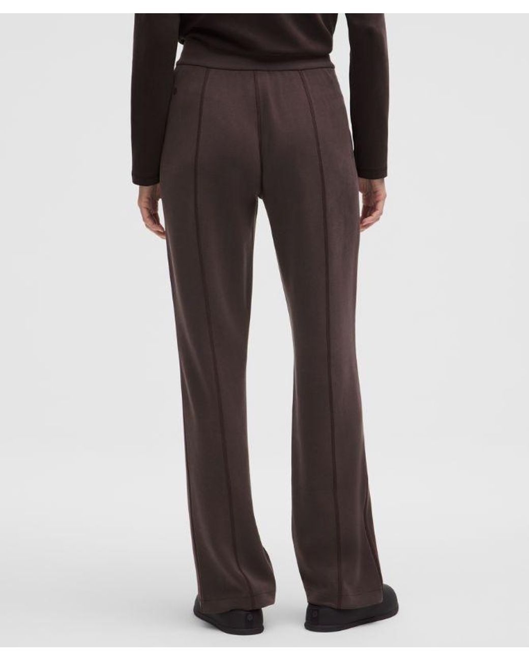 lululemon athletica Black – Softstreme High-Rise Straight-Leg Pants Regular – – Size Medium