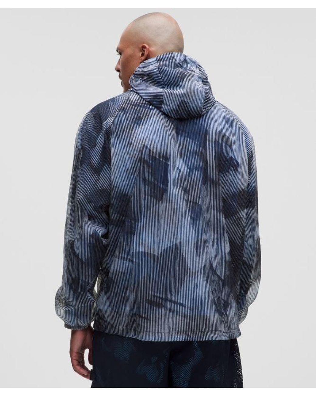 lululemon athletica Blue – Transparent Overlay Jacket Slnsh Collection – – Size Large for men