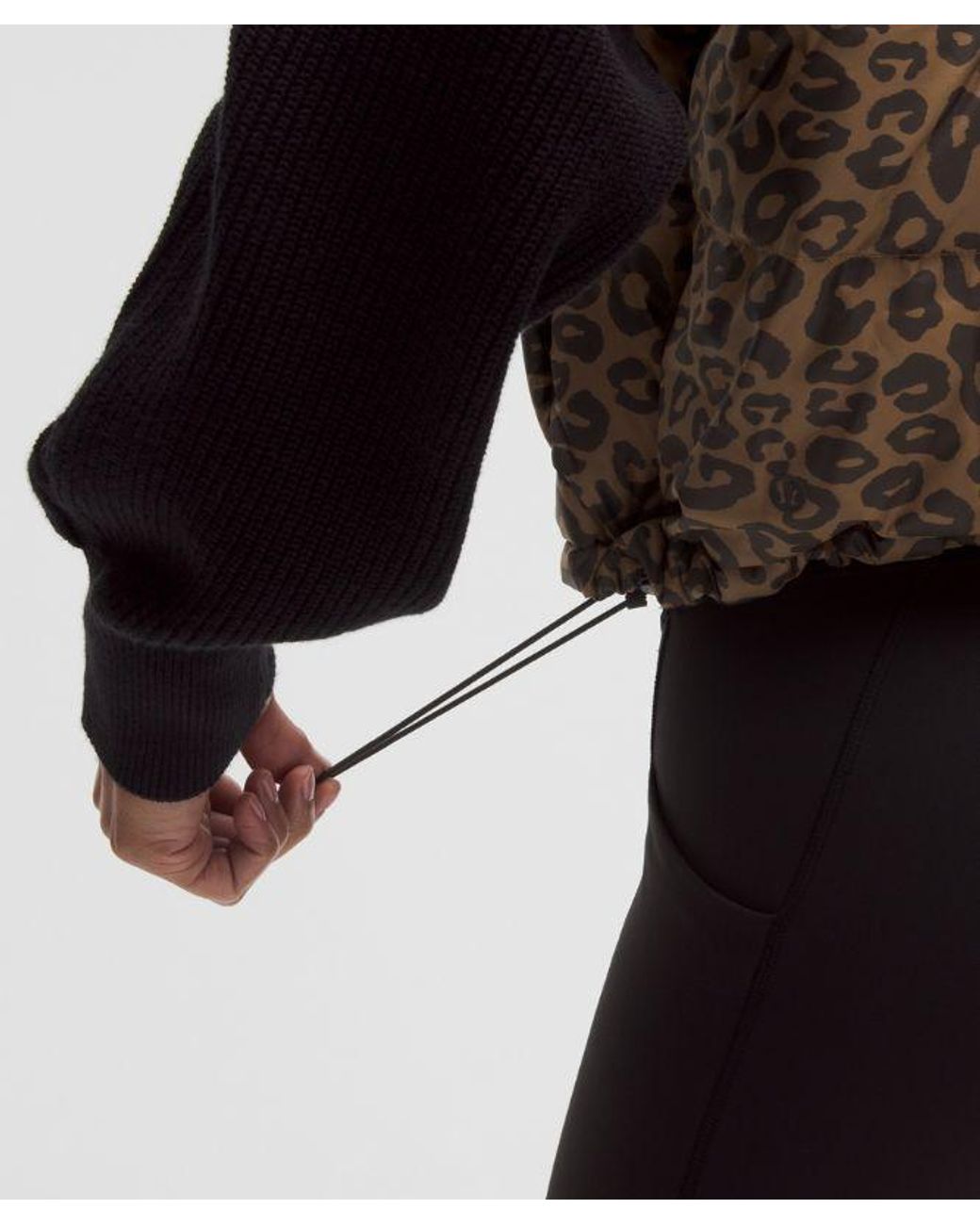 lululemon athletica Brown Wunder Puff 600-Down-Fill Cropped Vest