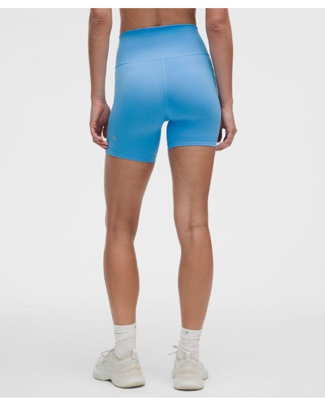 lululemon athletica Blue Wunder Train No Line High-Rise Short 6"