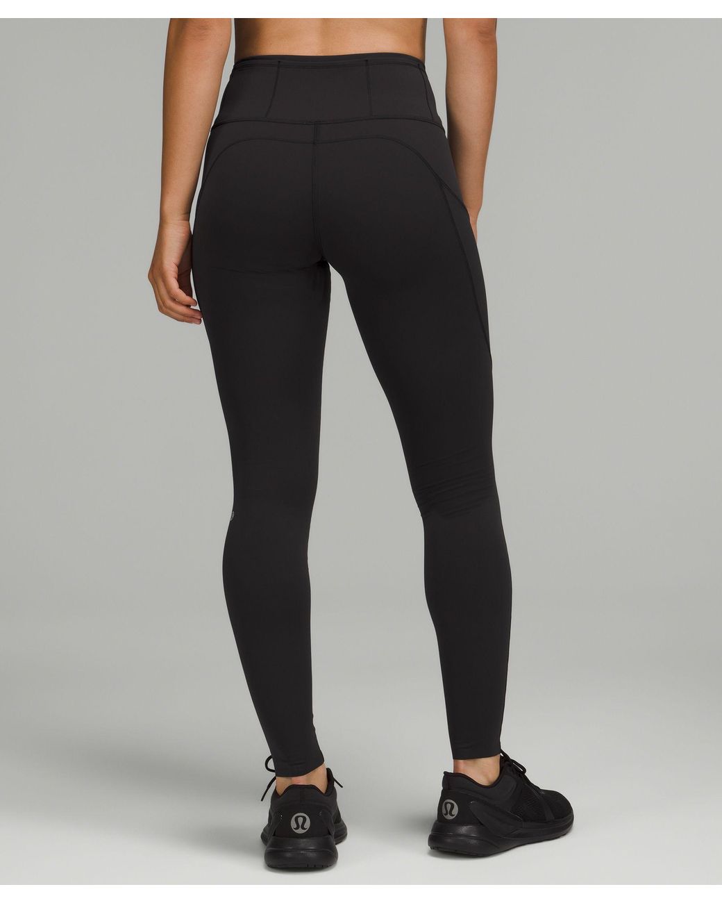 lululemon athletica Fast And Free Brushed Fabric High-rise Tights 28 in  Black