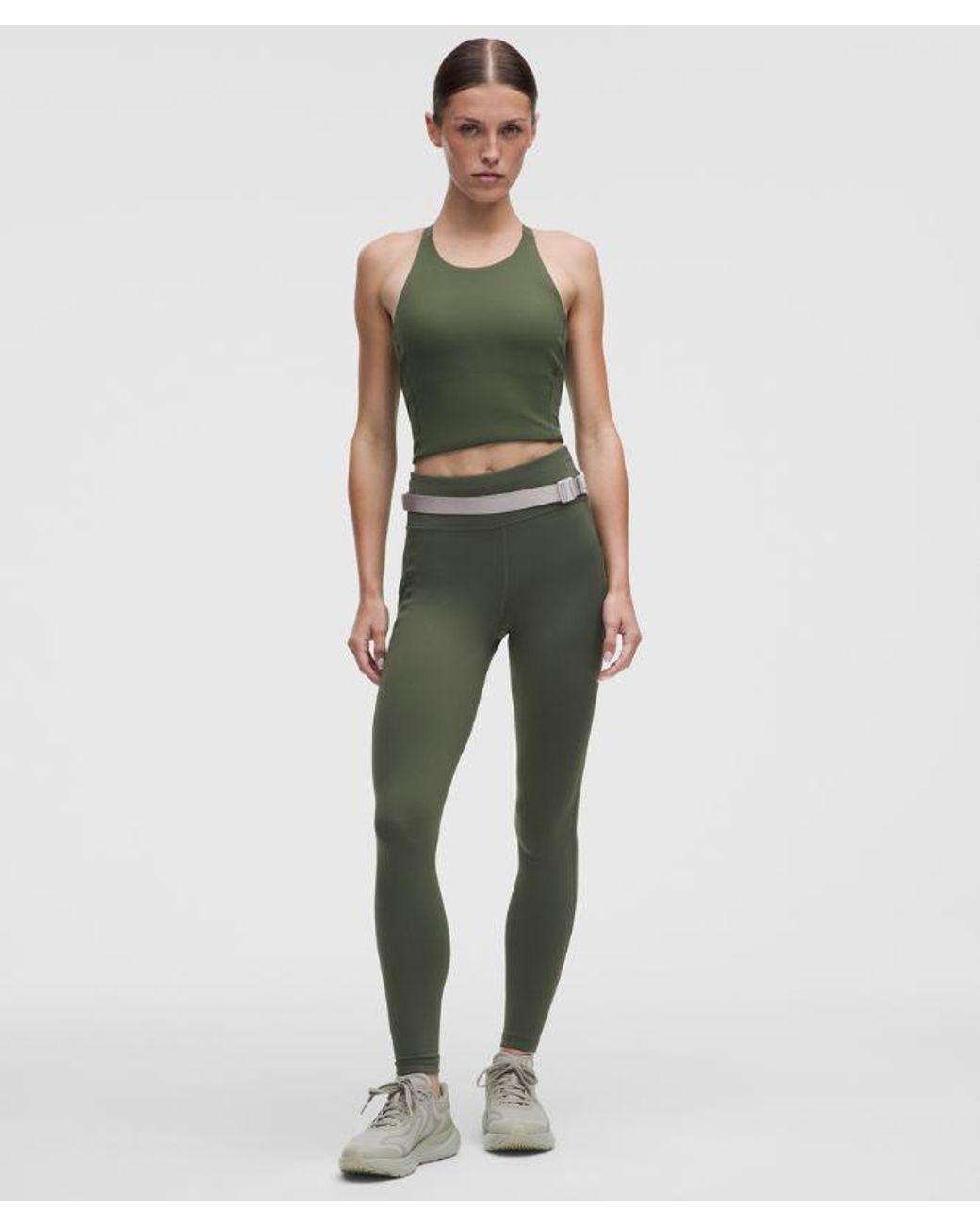 lululemon athletica Green – Fast And Free Tank Top Medium Support, B/C Cup – – Size 4