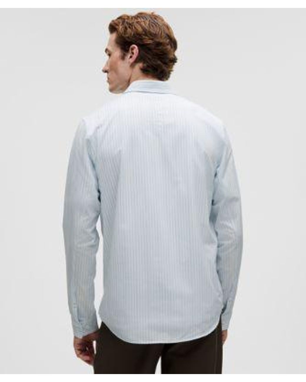 lululemon athletica Gray New Venture Slim-Fit Long-Sleeve Shirt for men