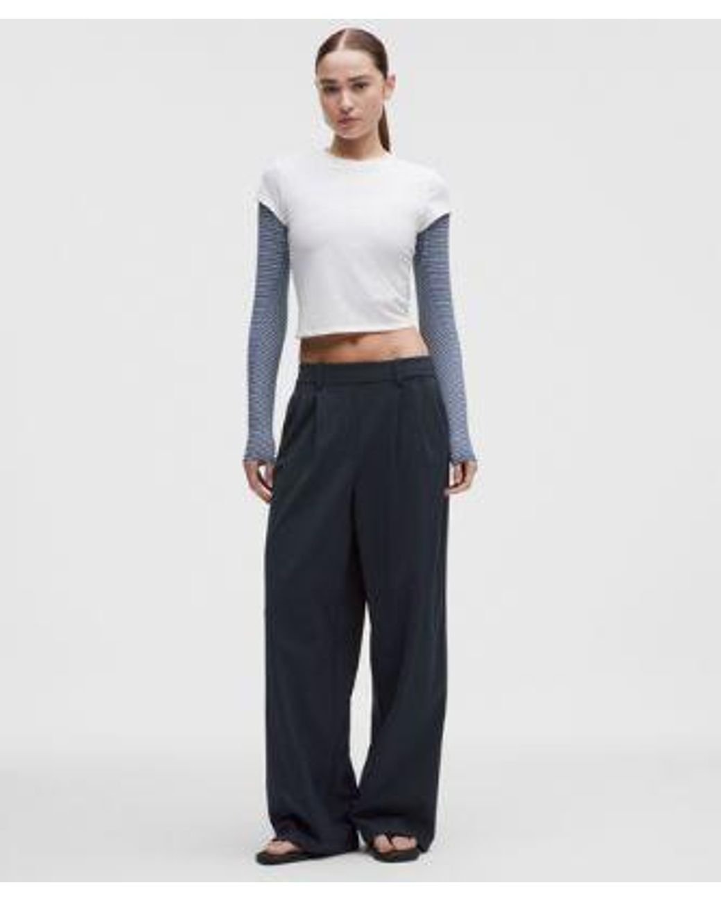 lululemon athletica Blue Daydrift High-Rise Wide-Leg Trouser
