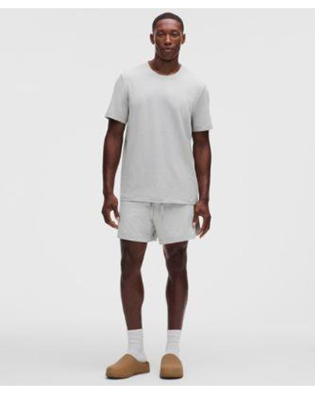 lululemon athletica White – Soft Jersey Short-Sleeve Shirt – – Size Large for men