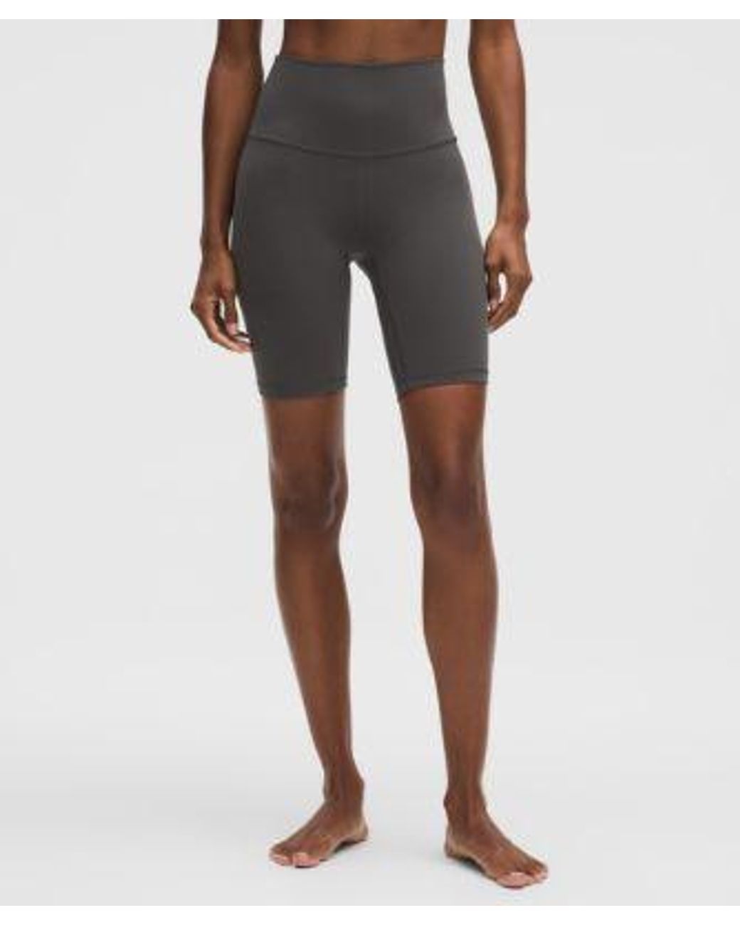 lululemon athletica Gray – Align High-Rise Shorts – 8" – – Size 8