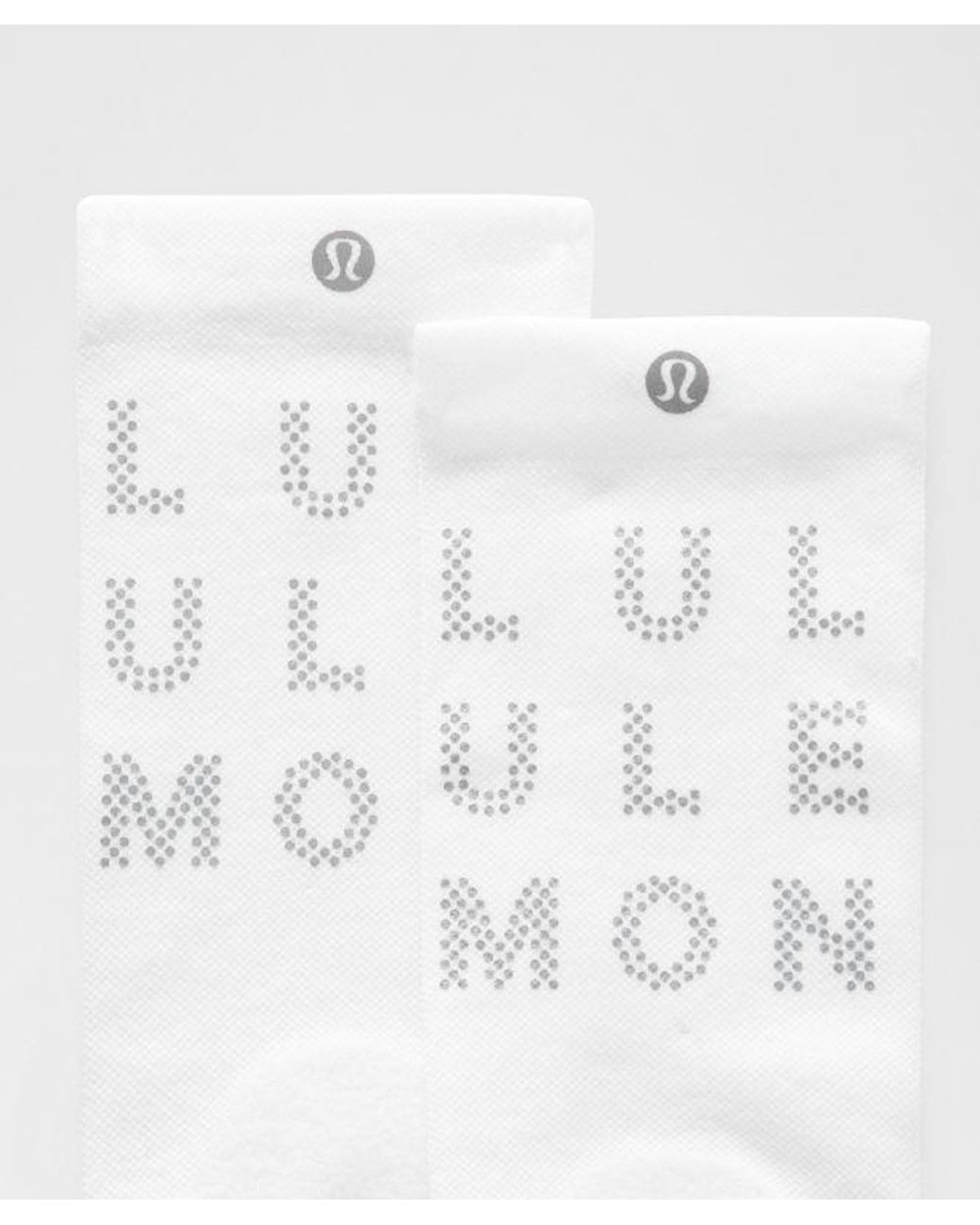 lululemon athletica White Power Stride Crew Socks