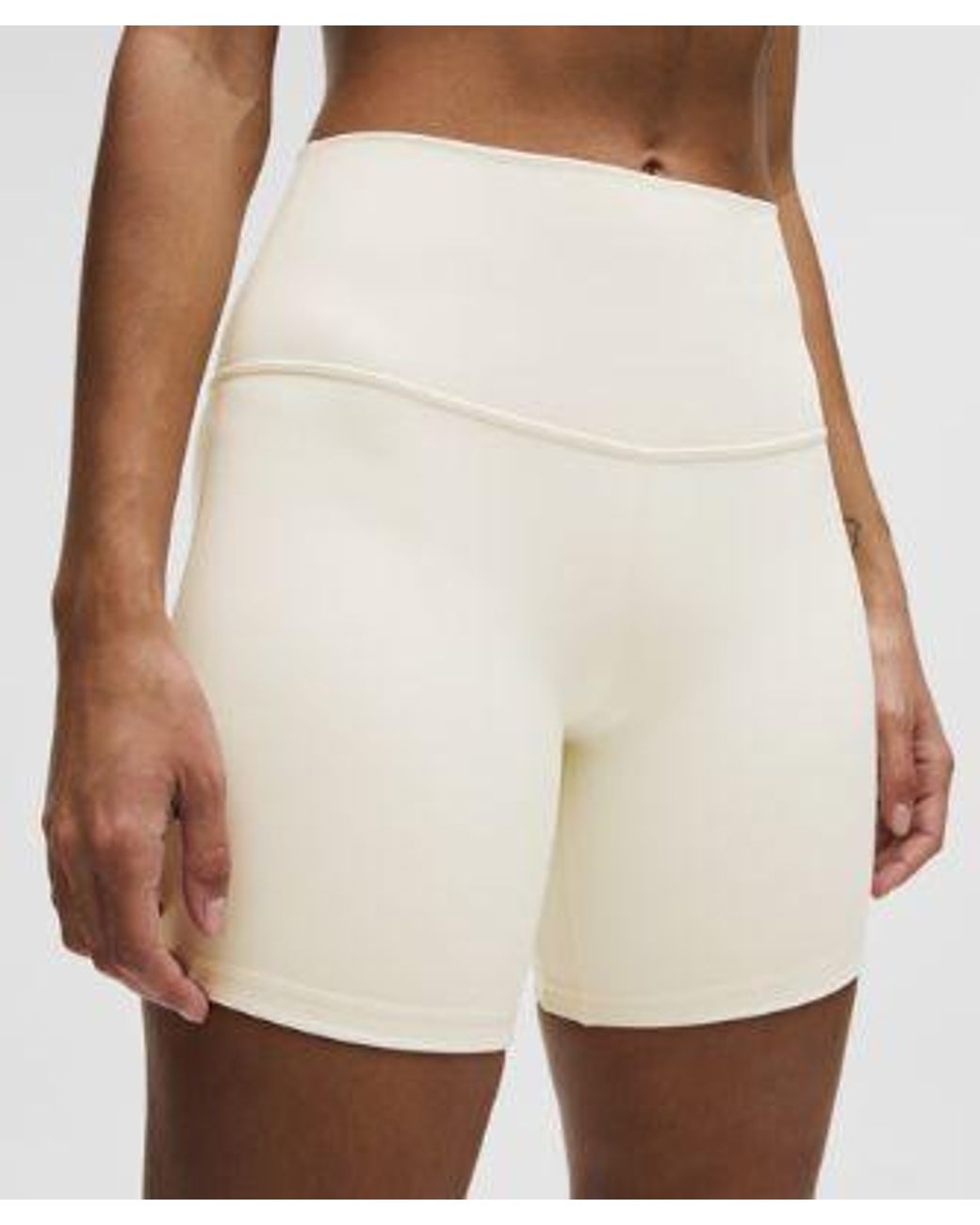 lululemon athletica White – Align High-Rise Shorts – 6" – – Size 4