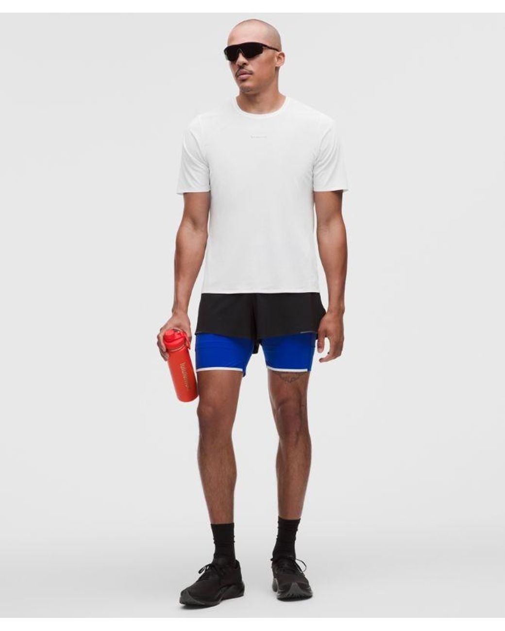 lululemon athletica White Fast And Free Short-Sleeve Shirt for men