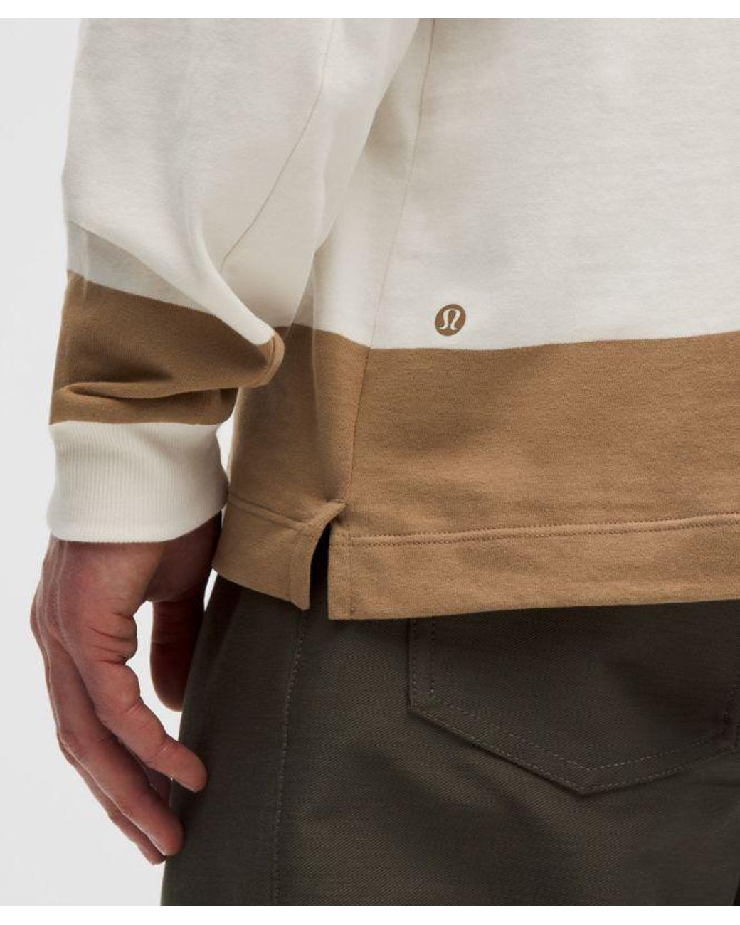 lululemon athletica Natural Long-Sleeve Cotton Rugby Shirt for men