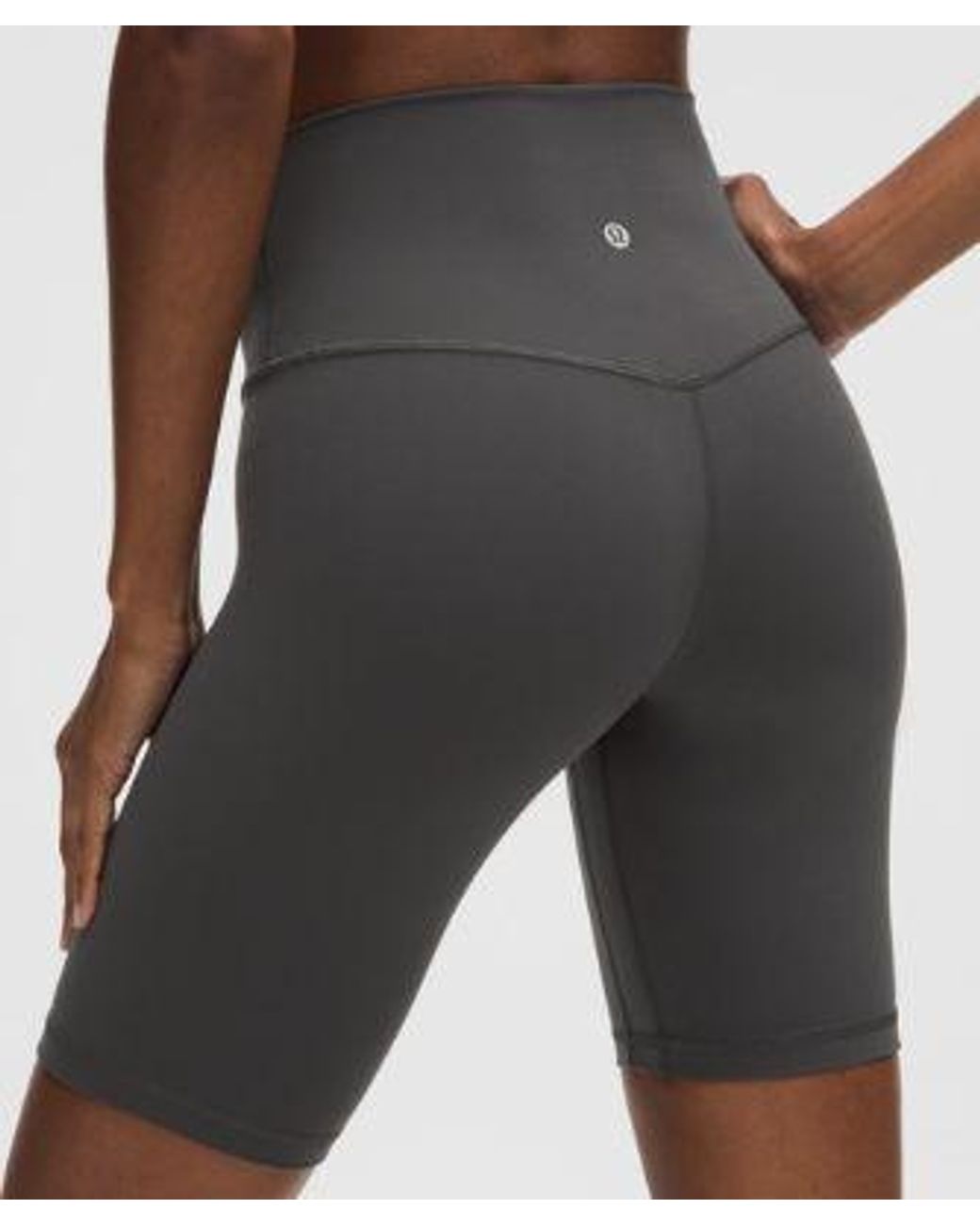 lululemon athletica Gray – Align High-Rise Shorts – 8" – – Size 8