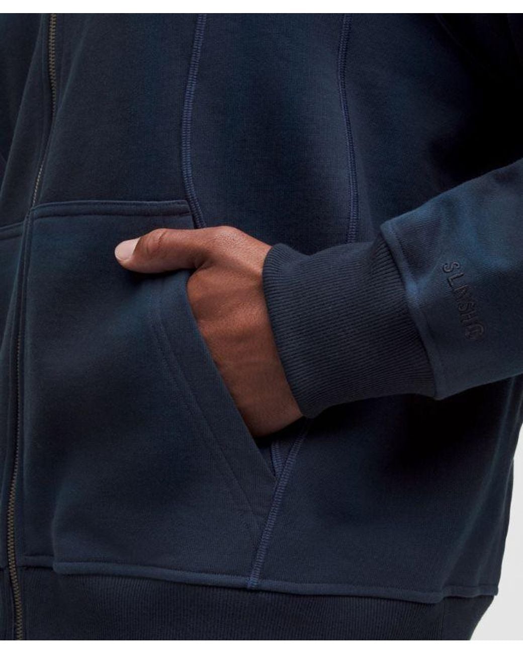 lululemon athletica Blue – Faded French Terry Full-Zip Jacket Slnsh Collection – – Size Large for men