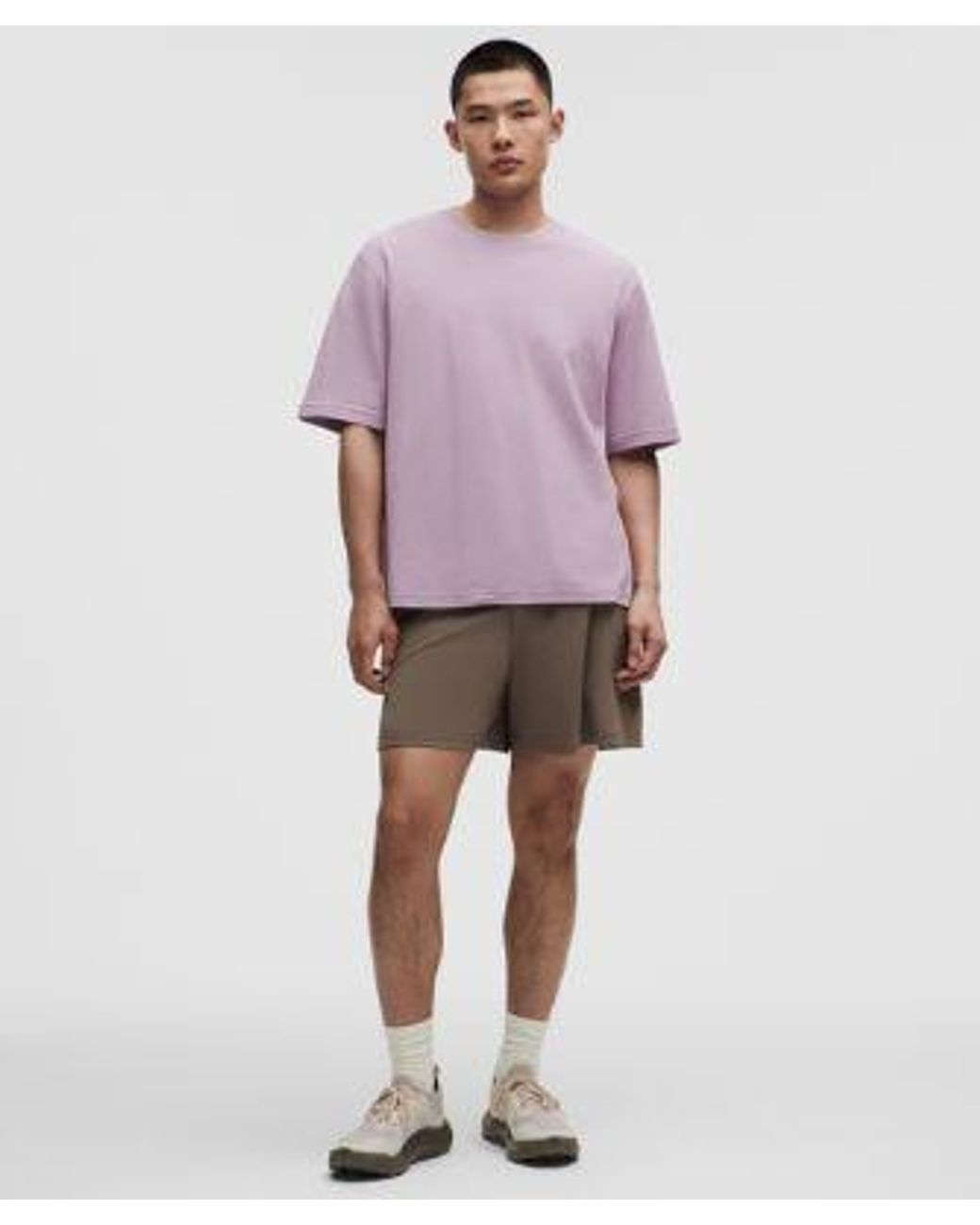 lululemon athletica Purple Pique Performer Relaxed T-Shirt for men
