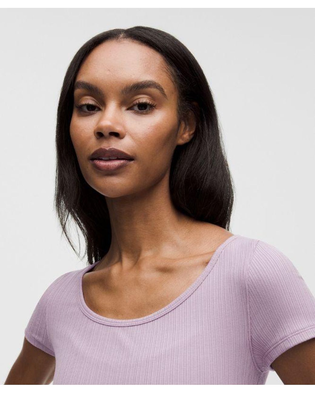 lululemon athletica Purple – Hold Tight Micro-Rib Cross-Back T-Shirt – /Pastel – Size 14