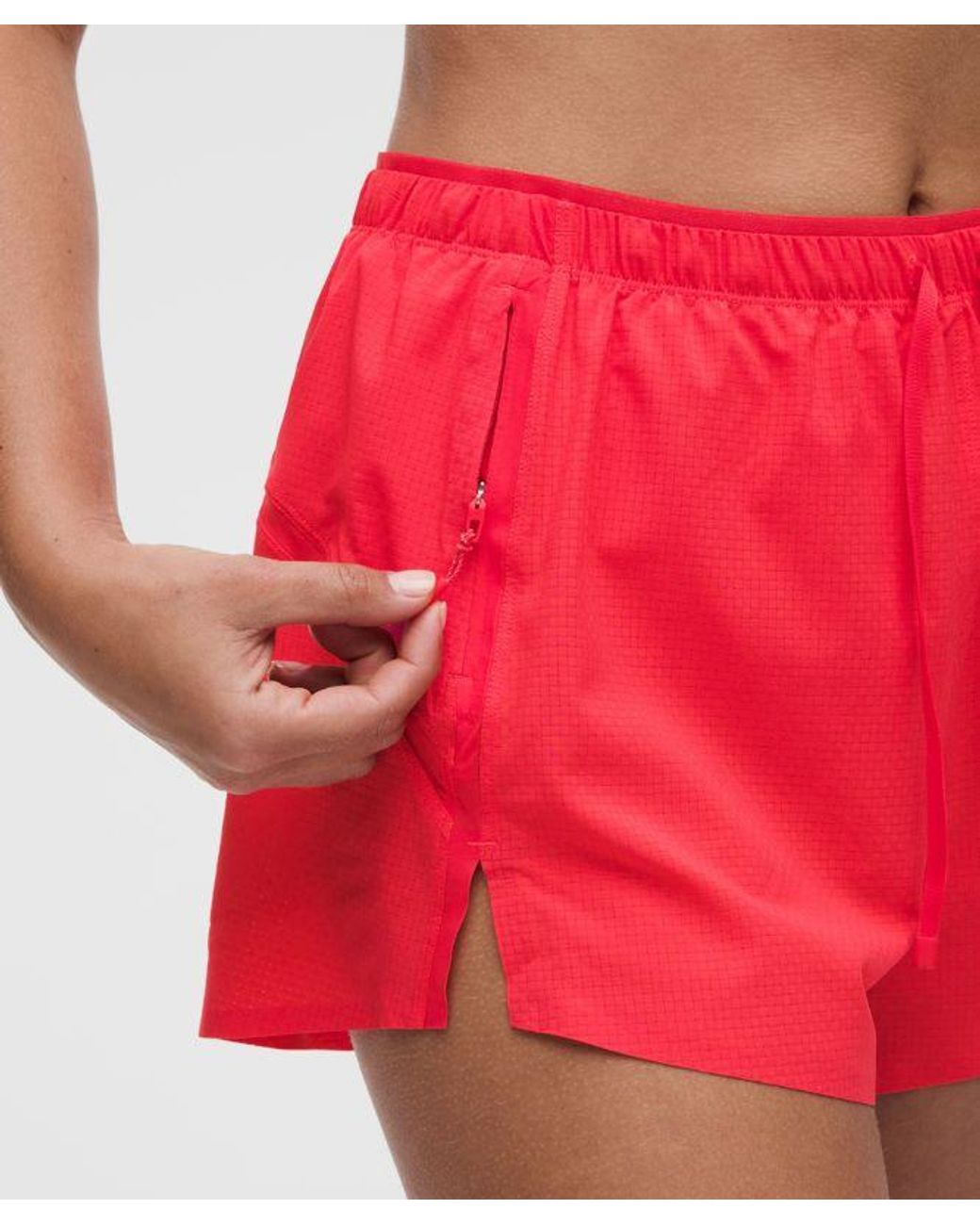 lululemon athletica – Textured High-Rise Running Shorts – 2.5" – Size Large