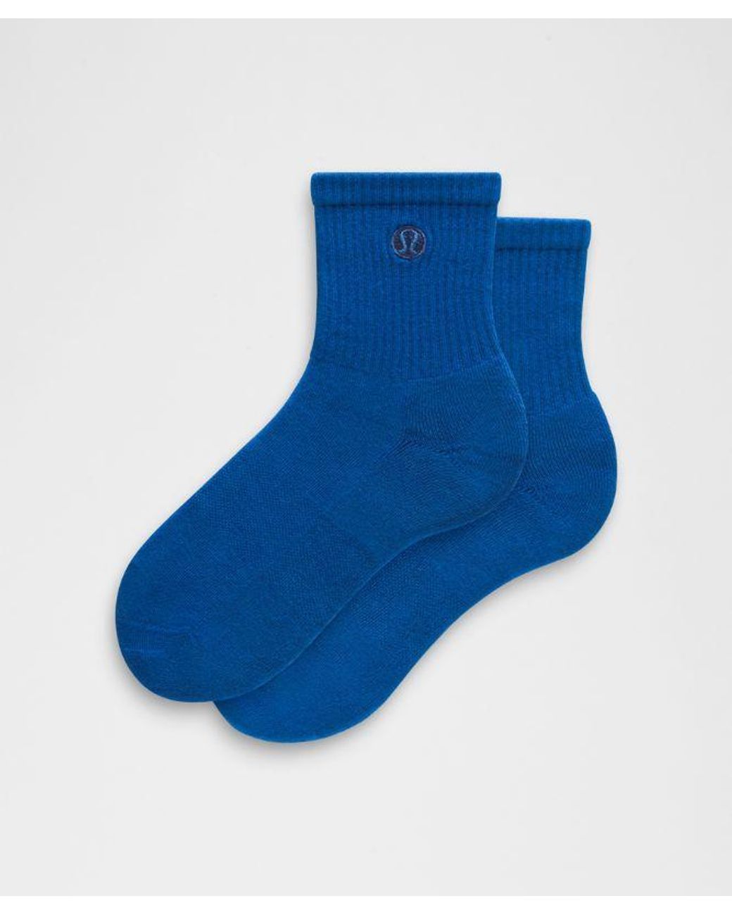 lululemon athletica Blue – Daily Essential Quarter Socks – – Size Large