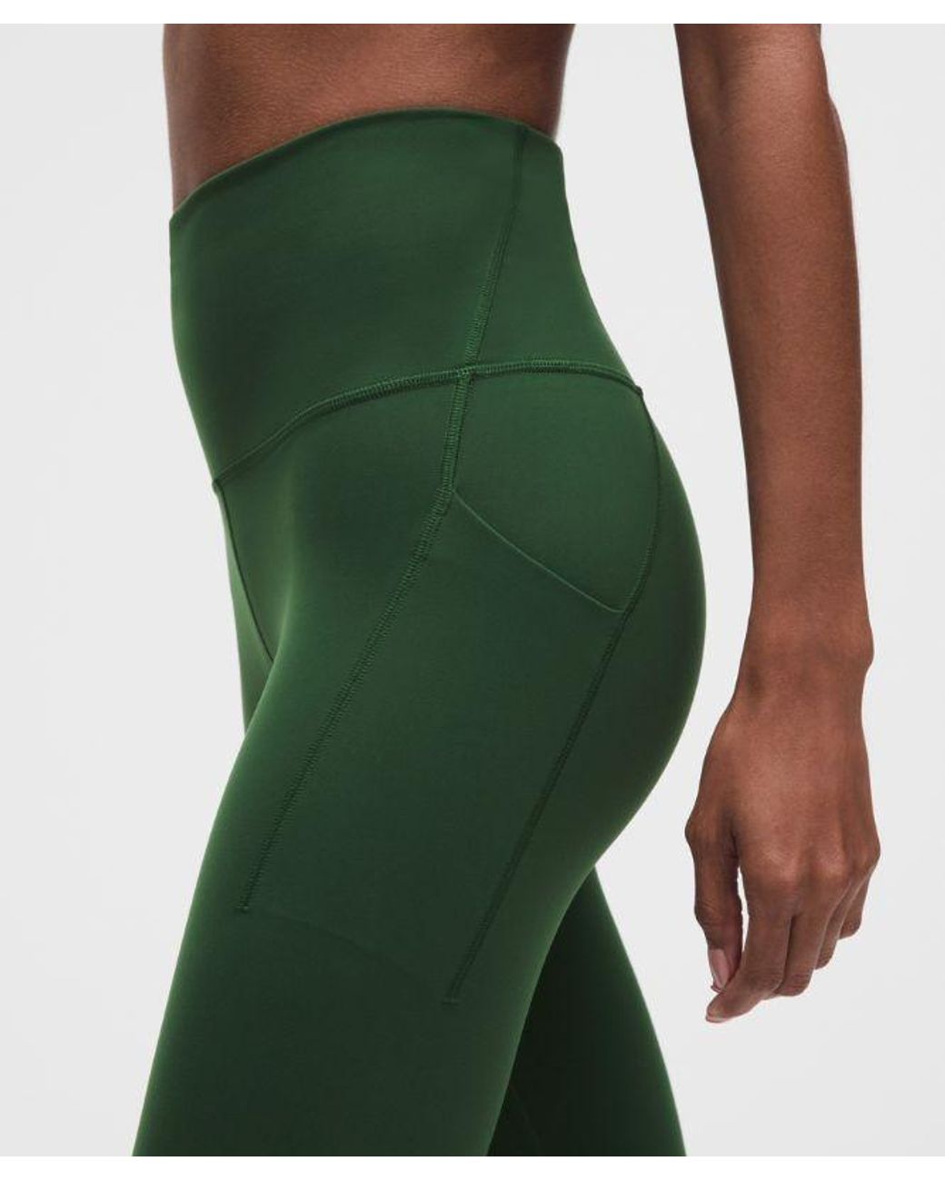 lululemon athletica Green – Wunder Train High-Rise Tight Leggings With Pockets – 25" – – Size 4