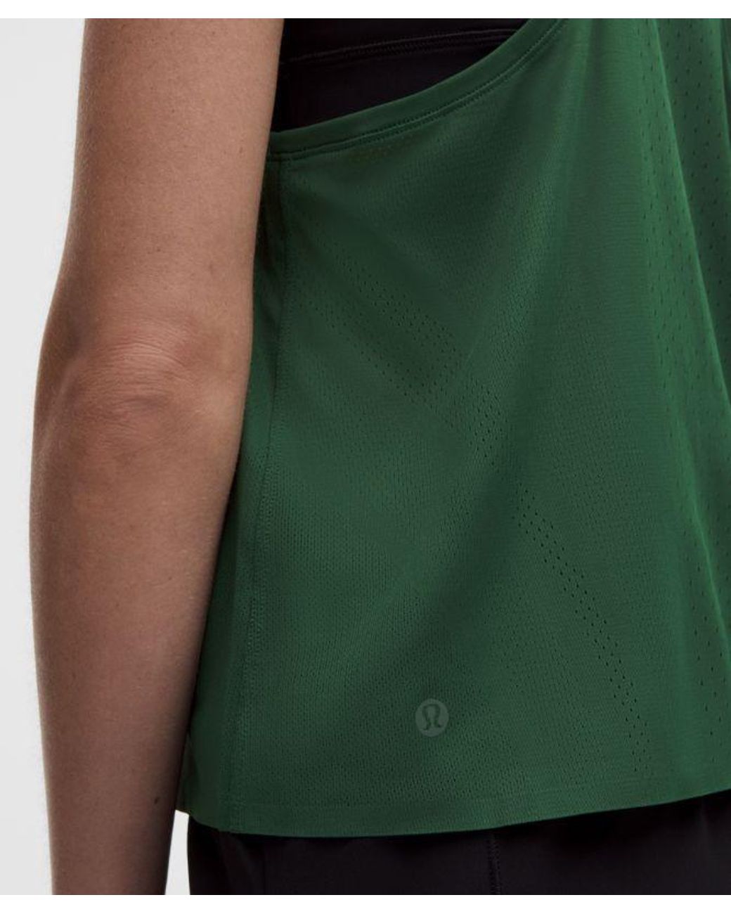 lululemon athletica Green – Fast And Free Singlet – – Size Medium
