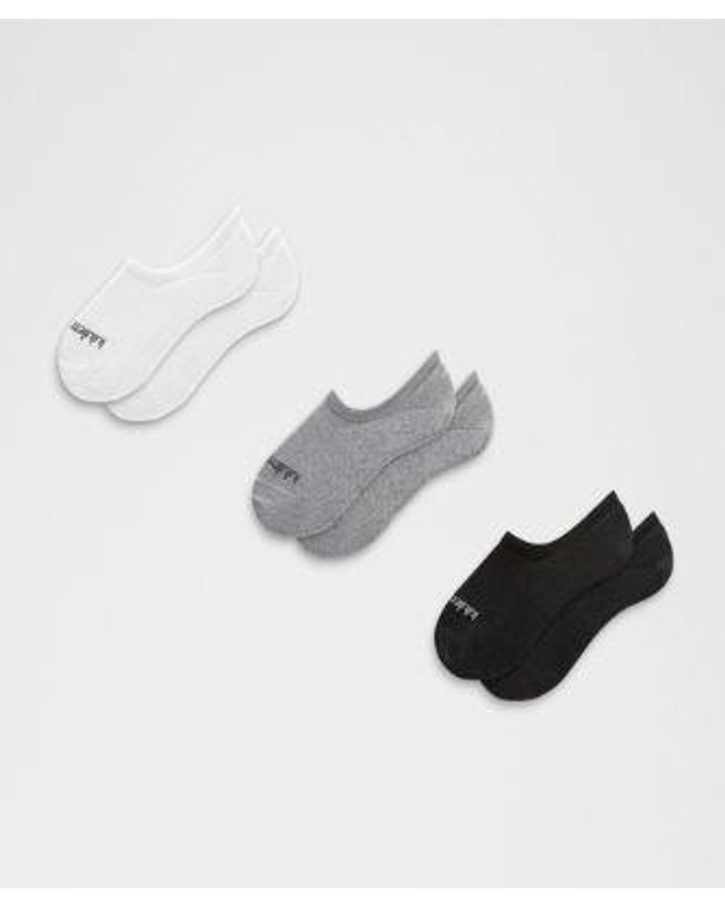 lululemon athletica Metallic – Daily Essential No-Show Socks 3 Pack – /Light/ – Size Large