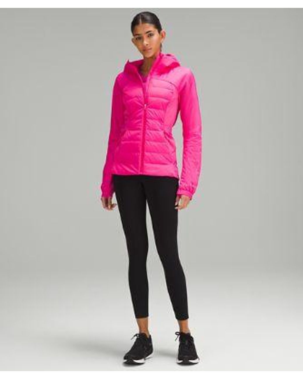 lululemon athletica Pink – Down For It All Jacket – /Neon – Size 12