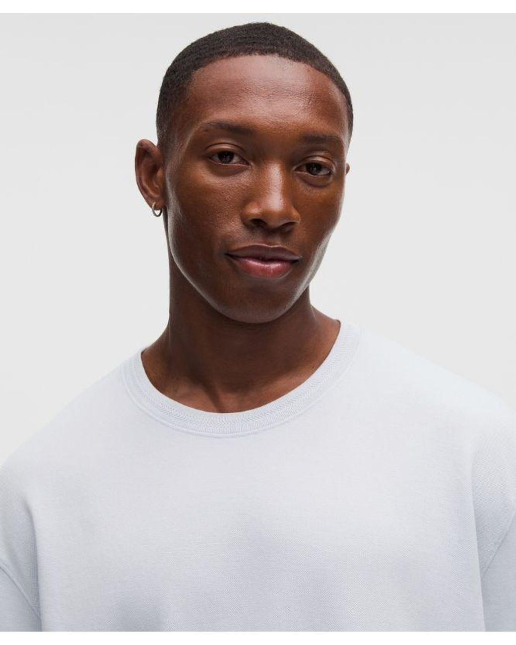 lululemon athletica White Pique Performer Relaxed T-Shirt for men