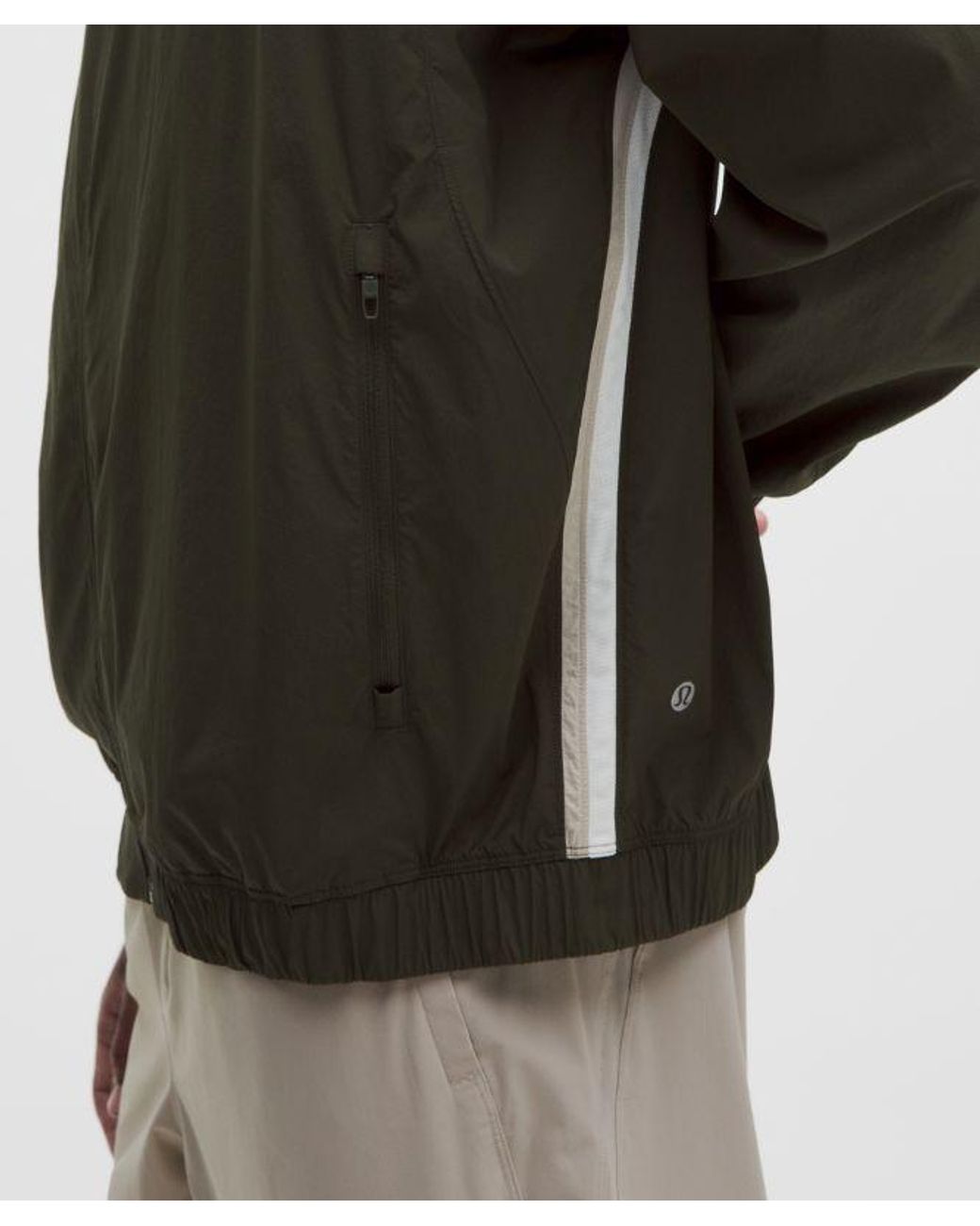 lululemon athletica Green – Pace Breaker Track Jacket Glyde – /Khaki – Size Large for men