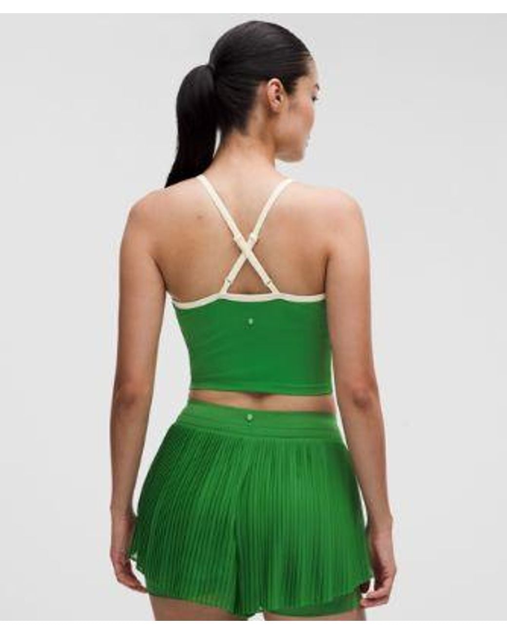 lululemon athletica Green – Ace Advantage Mesh-Panel Tennis Tank Top – – Size Small